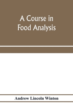 Paperback A course in food analysis Book