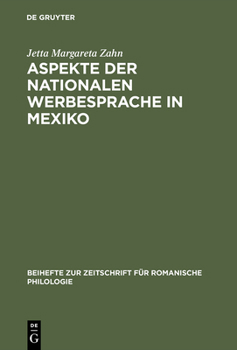 Hardcover Aspekte der nationalen Werbesprache in Mexiko [German] Book