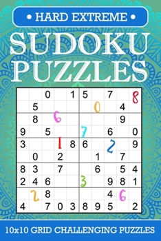 Paperback Sudoku Puzzle Books Hard Extreme: 10x10 Grid Small Book Brick, Ladder, Diagonal, and Diamond Sudoku Challenging for Expert Book