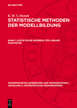 Hardcover Statistische Inferenz Für Lineare Parameter [German] Book