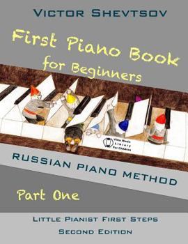 Paperback First Piano Book for Beginners: Russian Piano Method Book