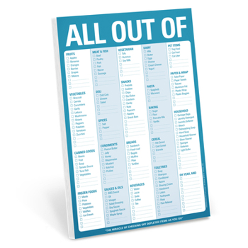 Misc. All Out of Pad with Magnet (Blue) Book