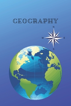 Notebook with squared paper 120 pages, 6x9 School Notebook, GEOGRAPHY