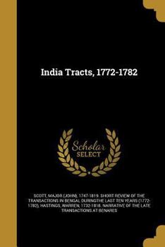 Paperback India Tracts, 1772-1782 Book