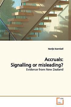 Paperback Accruals: Signalling or misleading? Book