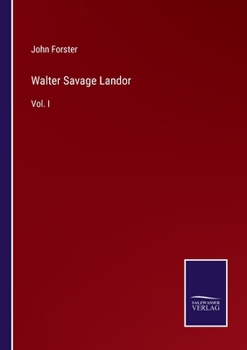 Paperback Walter Savage Landor: Vol. I Book