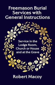 Paperback Freemason Burial Services with General Instructions Book