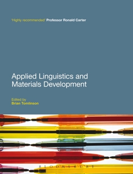 Paperback Applied Linguistics and Materials Development. Edited by Brian Tomlinson Book
