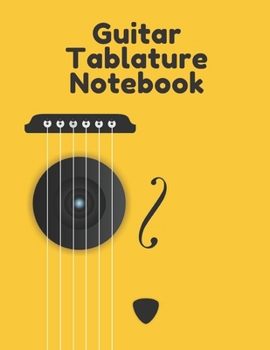 Paperback Guitar Tablature Notebook: 150 sheets of paper with 7 blank chord diagrams and 7 staves per page, 8.5 x 11 inches Book