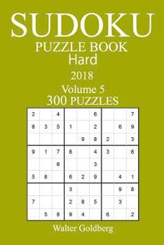 Paperback 300 Hard Sudoku Puzzle Book - 2018 Book