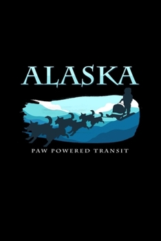 Alaska paw powered transit: 6x9 Dog Sledding | dotgrid | dot grid paper | notebook | notes