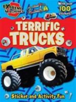 Paperback Terrific Trucks: Press-Out Sticker and Activity Book