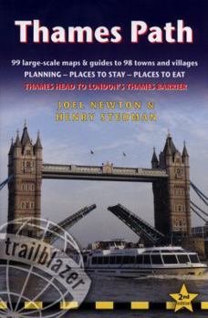 Paperback Thames Path: Thames Head to London - Includes 99 Large-Scale Walking Maps & Guides to 98 Towns and Villages - Planning, Places to S Book