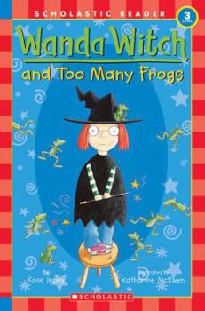 Library Binding Wanda Witch and Too Many Frogs Book