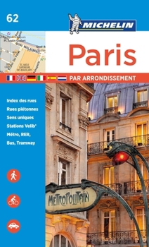 Paperback Michelin Paris by Arrondissements Pocket Atlas #62 Book