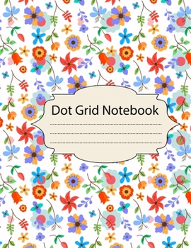 Paperback Dot Grid Notebook: 100 Dot Grid pages Notebook - (8.5 x 11 inches) Dotted Notebook Book