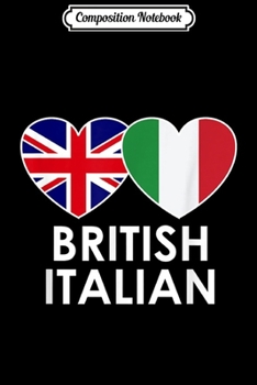 Composition Notebook: British Italian Flag  Journal/Notebook Blank Lined Ruled 6x9 100 Pages