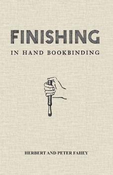 Paperback Finishing in Hand Bookbinding Book