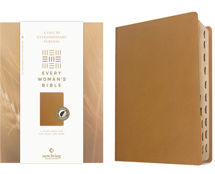 Leather Bound NLT Every Woman's Bible, Filament Enabled (Genuine Leather, Camel, Indexed, Red Letter) Book