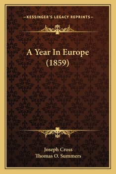 Paperback A Year In Europe (1859) Book