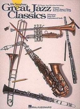 Paperback Great Jazz Classics - Alto Sax Book