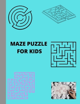 Paperback Maze puzzle int?rieur for kids 50 pages and 50 solutions: 100 pages Book