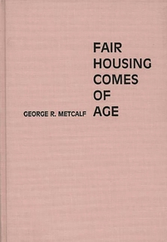 Hardcover Fair Housing Comes of Age Book