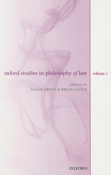 Paperback Oxford Studies in Philosophy of Law, Volume 2 Book