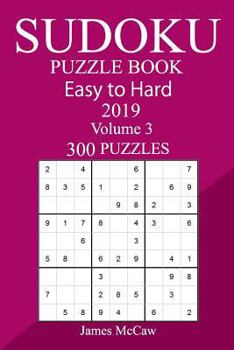 Paperback 300 Easy to Hard Sudoku Puzzle Book 2019 Book