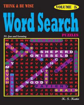 Paperback Think & be Wise Word Search Puzzles, Vol.5 Book