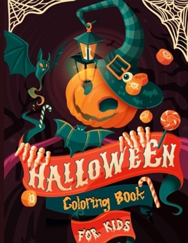 Paperback Halloween Coloring Book for Kids: Spooky Cute Designs for Kids Ages 5 And Up Book