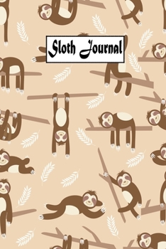 Paperback Sloth Down journal: Notebook & Composition book - Large (6 x 9 inshes) - 120 Pages - Book