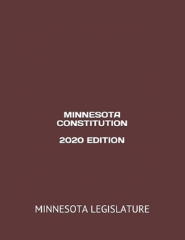 Paperback Minnesota Constitution 2020 Edition Book