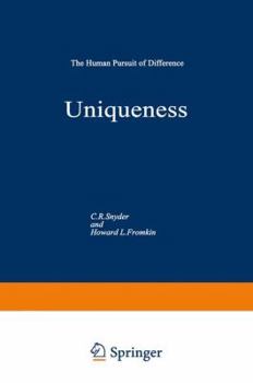 Paperback Uniqueness: The Human Pursuit of Difference Book