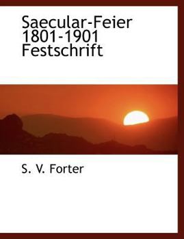 Paperback Saecular-Feier 1801-1901 Festschrift [German] Book