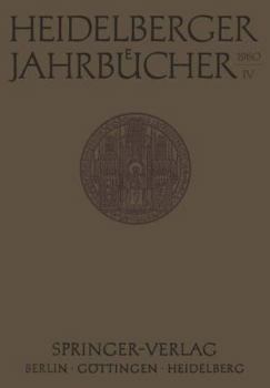 Paperback Heidelberger Jahrbücher [German] Book