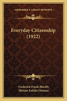 Paperback Everyday Citizenship (1922) Book