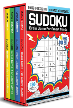 Sudoku - Brain Booster Puzzles for Kids: Box Set Of 4 Books (Levels 1-4)