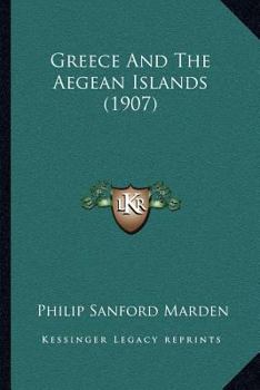 Paperback Greece And The Aegean Islands (1907) Book