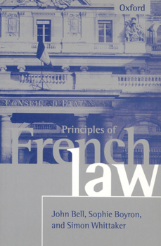 Paperback Principles of French Law Book