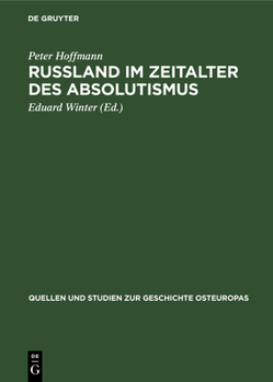 Hardcover Rußland Im Zeitalter Des Absolutismus [German] Book