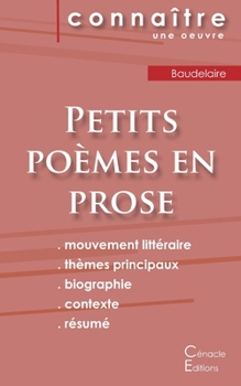 Paperback Fiche de lecture Petits poèmes en prose de Baudelaire (Analyse littéraire de référence et résumé complet) [French] Book