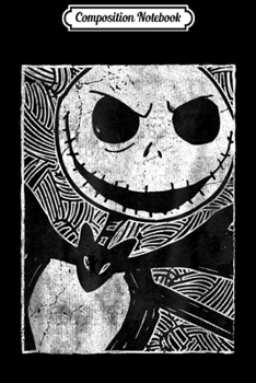 Paperback Composition Notebook: Disney The Nightmare Before Christmas Jack Sketch Journal/Notebook Blank Lined Ruled 6x9 100 Pages Book