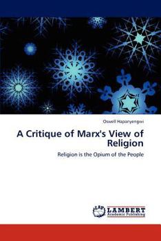 Paperback A Critique of Marx's View of Religion Book