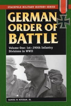 Paperback German Order of Battle: 1st-290th Infantry Divisions in WWII Book