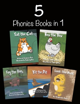 Paperback 5 Phonics Books in 1: Short Vowel Sounds Book