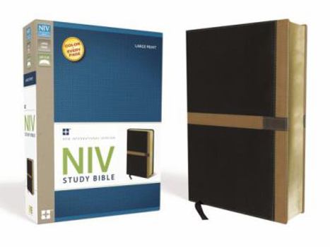 Imitation Leather Study Bible-NIV-Large Print [Large Print] Book