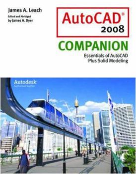 Paperback AutoCAD 2008 Companion [With Autodesk 2008 Inventor DVD] Book