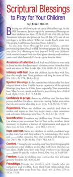 Scriptural Blessings to Pray for Your Children 50-Pack