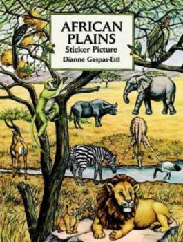 Paperback African Plains Sticker Picture Book